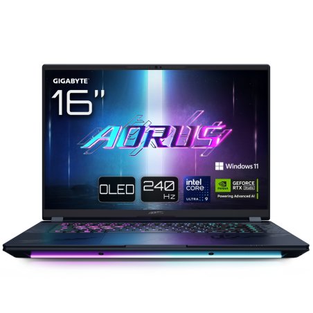 GIGABYTE AORUS MASTER 16 BZH Ordinateur Portable Gaming - 16,0“, 240Hz OLED, Intel Core 275HX, NVIDIA RTX 5090 GPU,