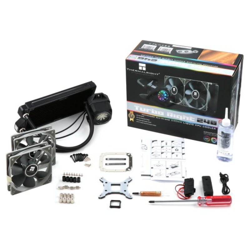 Thermalright Turbo Right 240C Processeur Refroidisseur de liquide tout-en-un 12 cm Noir
