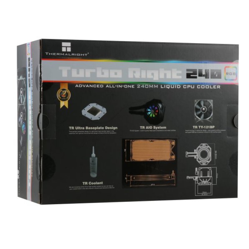 Thermalright Turbo Right 240C Processeur Refroidisseur de liquide tout-en-un 12 cm Noir