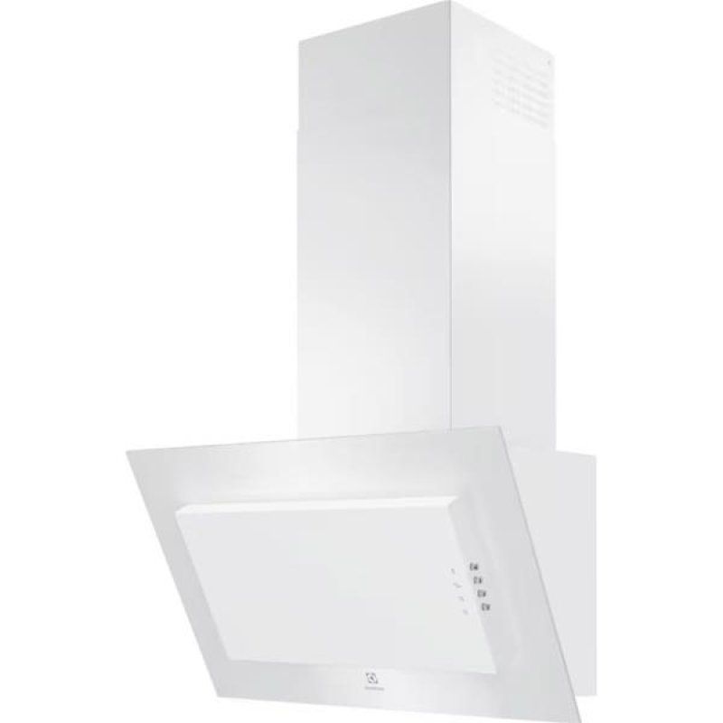 Hotte décorative verticale 60 cm - Série 600 - Couleur:Blanc - Design v *