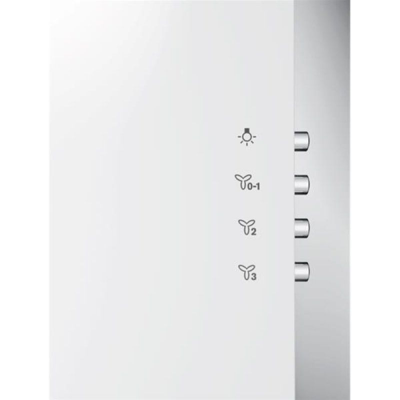 Hotte décorative verticale 60 cm - Série 600 - Couleur:Blanc - Design v *