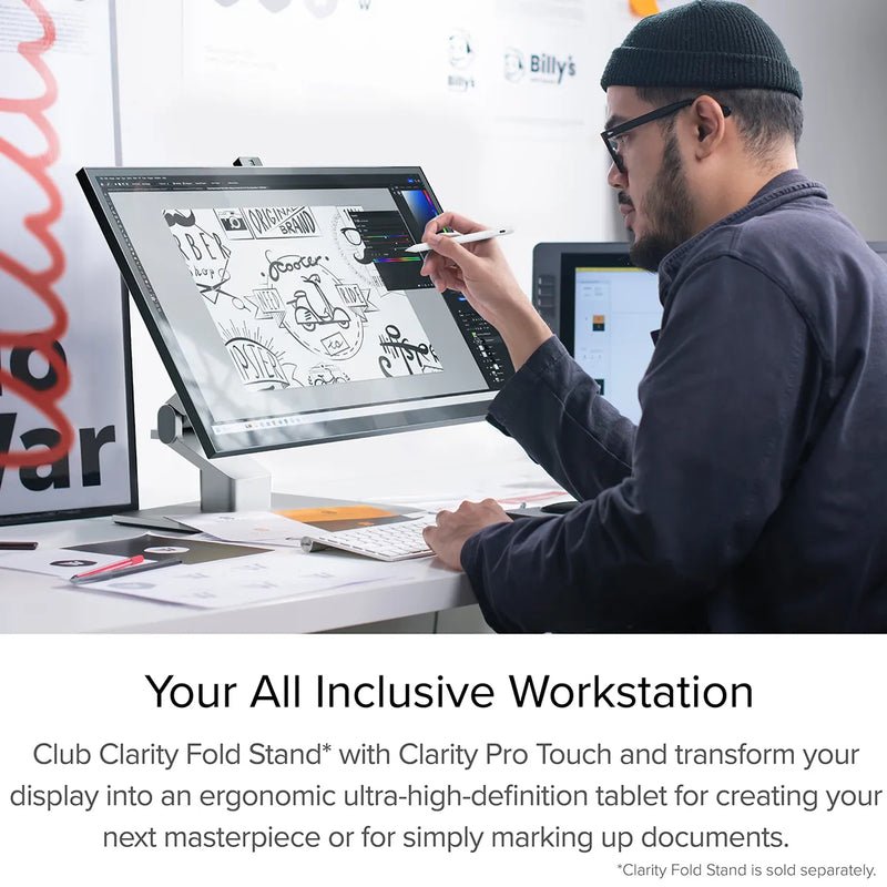 Alogic Clarity Pro Touch 27 UHD 4K Monitor with 65W 8MP Webcam