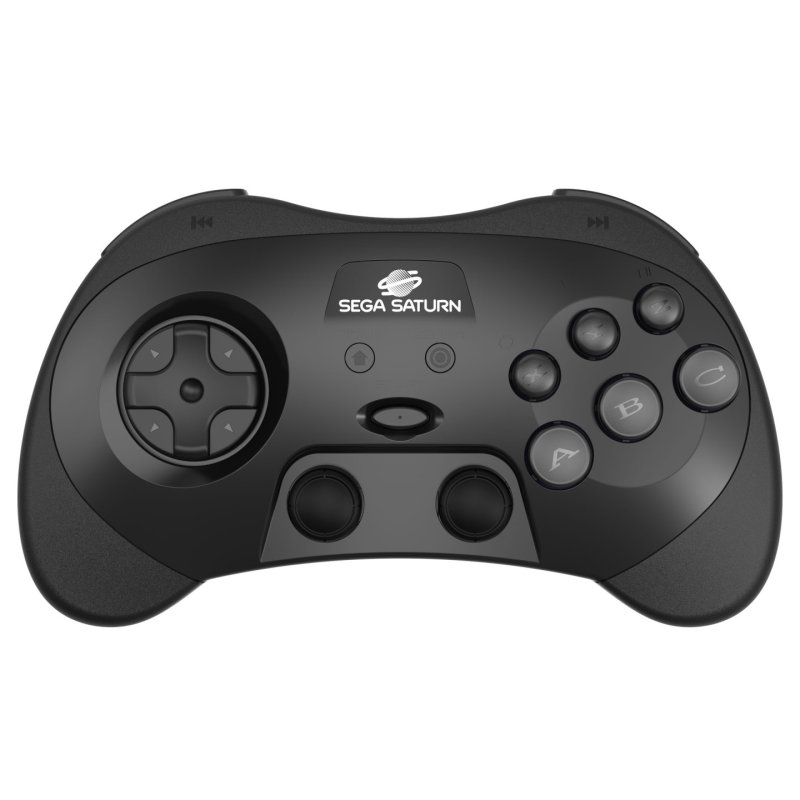 Retro-Bit - SEGA Saturn PRO Controller - Black