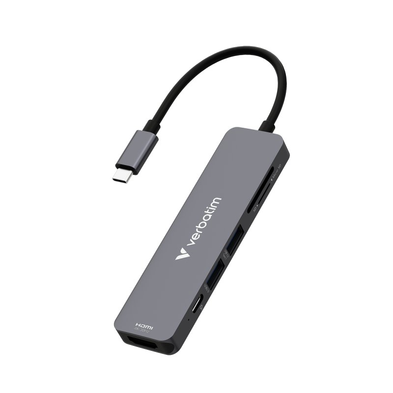 VERBATIM HUB USB-C 6PORT SD MICROSD