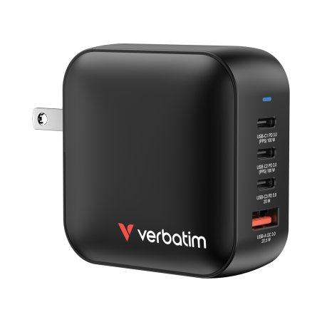 VERBATIM CHARGEUR GAN 100W 4 PORTS