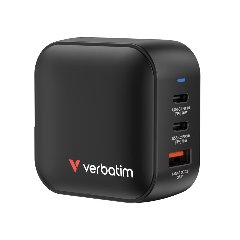 VERBATIM CHARGEUR GAN 70W 3 PORTS