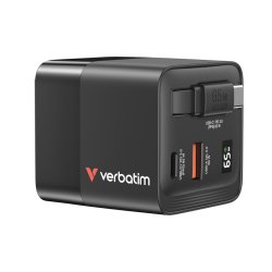 VERBATIM CHARGEUR GAN 65W 2 PORTS