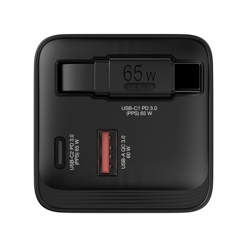 VERBATIM CHARGEUR GAN 65W 2 PORTS