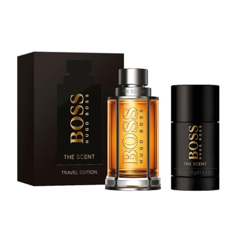 Hugo Boss The Scent Eau De Toilette Travel Edition, 100ml Vaporizer Deodorant Stick 75g