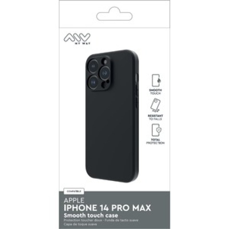 COQUE SMOOTHIE TPU NOIR IPHONE 14 PRO MAX