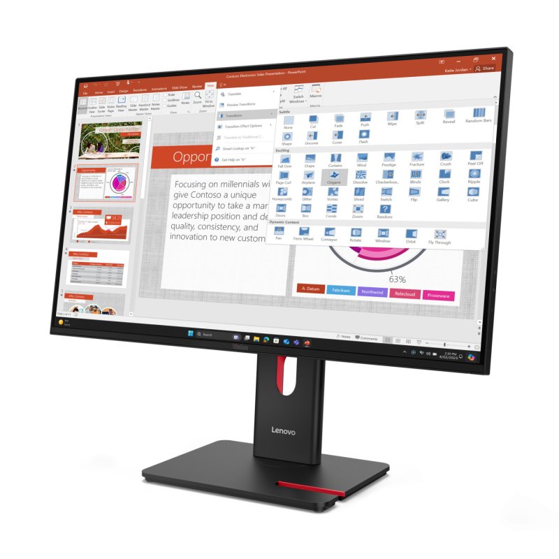 Lenovo ThinkVision T27-40 computer monitor 68.6 cm (27") 1920 x 1080 pixels Full HD LED Black