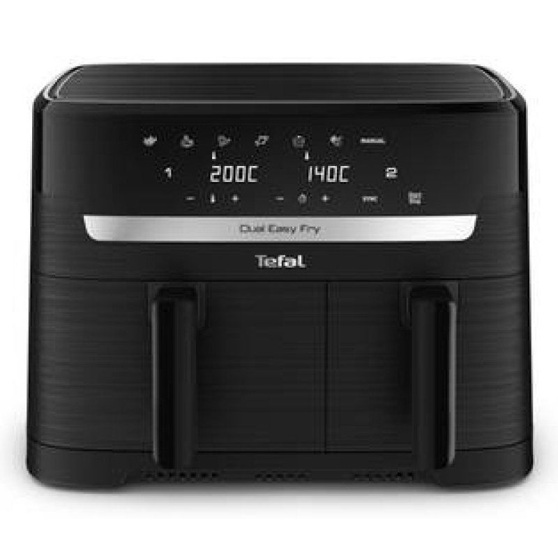 Tefal Dual Easy Fry Heißluftfritteuse, Doppelkammer 5,2 L / 3,1 L