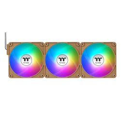 TT CT120 EX Reverse ARGB PC Cooling Fan 3 Pack Gravel Sand