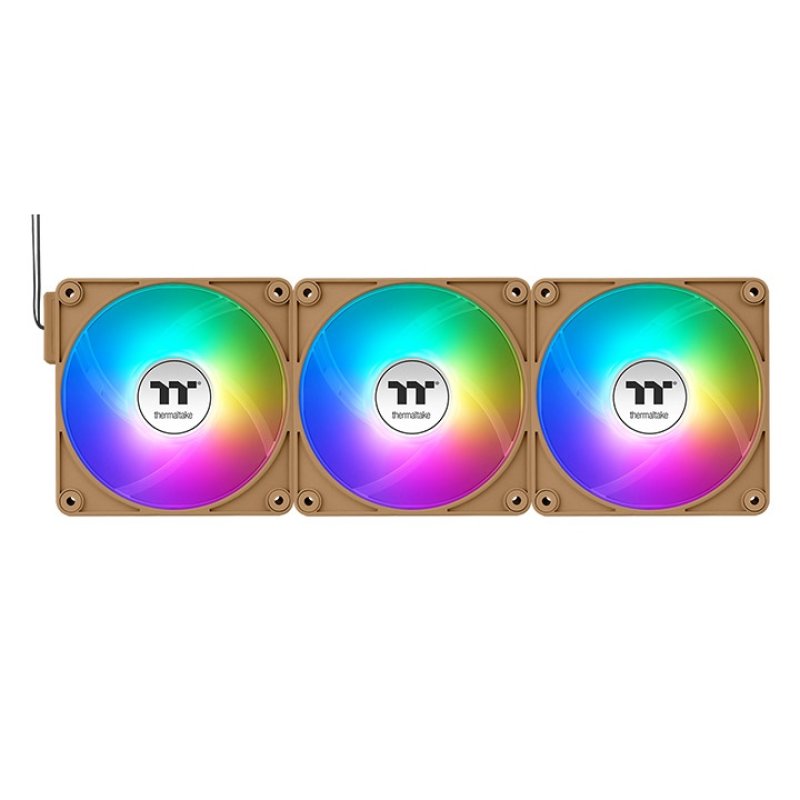 TT CT120 EX Reverse ARGB PC Cooling Fan 3 Pack Gravel Sand