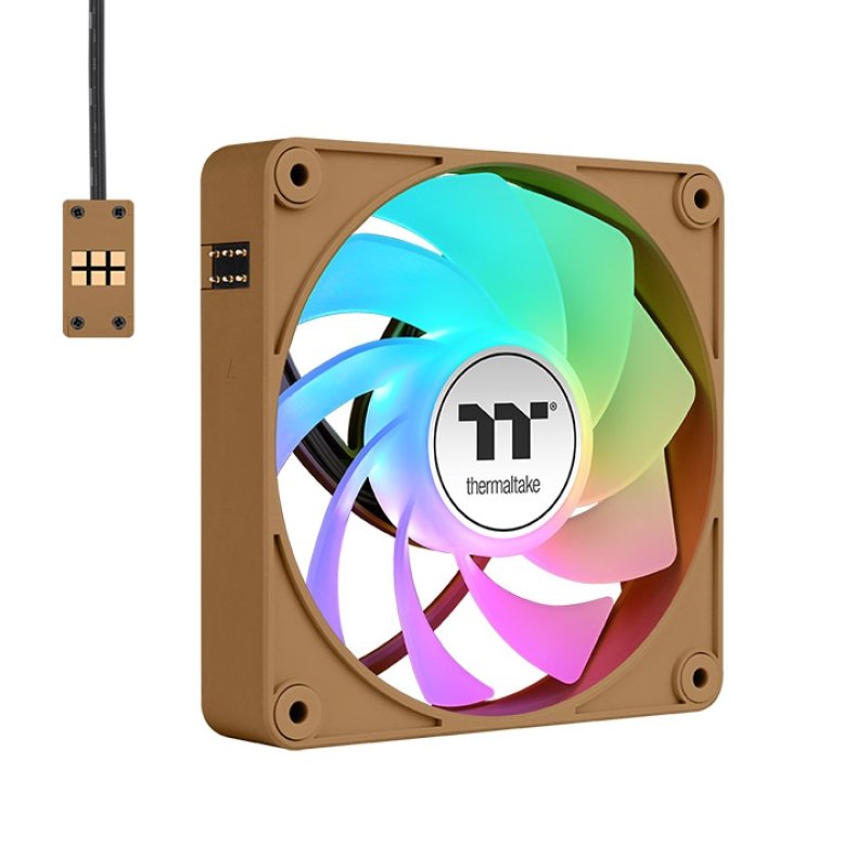 TT CT120 EX Reverse ARGB PC Cooling Fan 3 Pack Gravel Sand