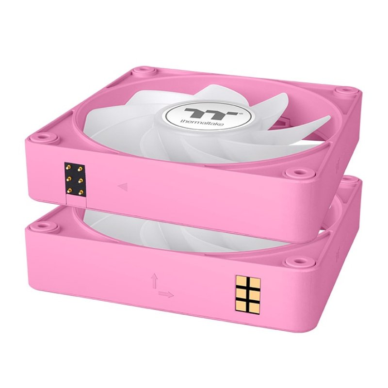TT CT120 EX Reverse ARGB PC Cooling Fan 3 Pack Pink