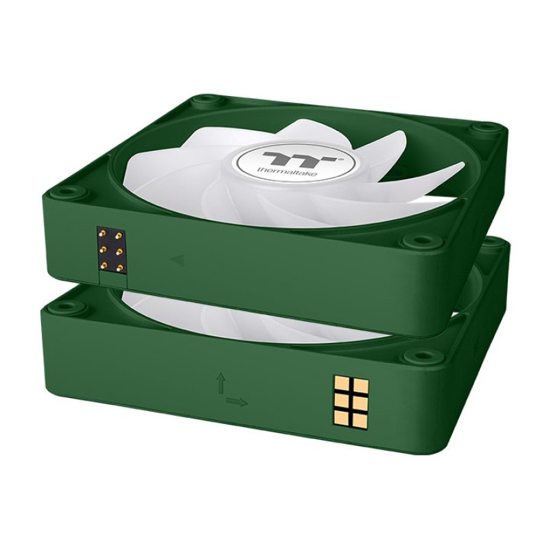 TT CT120 EX Reverse ARGB PC Cooling Fan 3 Pack Racing Green