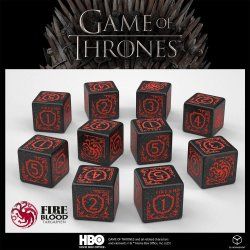 Game of Thrones pack dés Targaryen 10xD6 (10)
