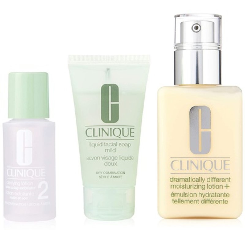 Clinique Great Skin Start Here Set Liquid Facial Soap 30ml Clarifying Lotion 30ml Moisturizing Lotion 125ml