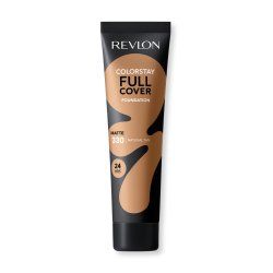 Revlon ColorStay Full Cover Longwear Matte Foundation Heat & Sweat Resistant Lightweight Face Makeup 30ml 330 Natural