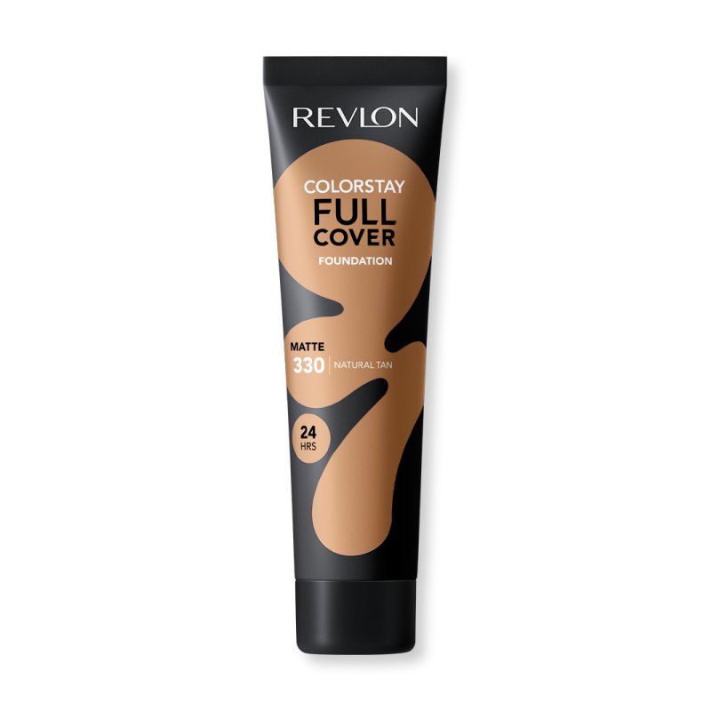 Revlon ColorStay Full Cover Longwear Matte Foundation Heat & Sweat Resistant Lightweight Face Makeup 30ml 330 Natural