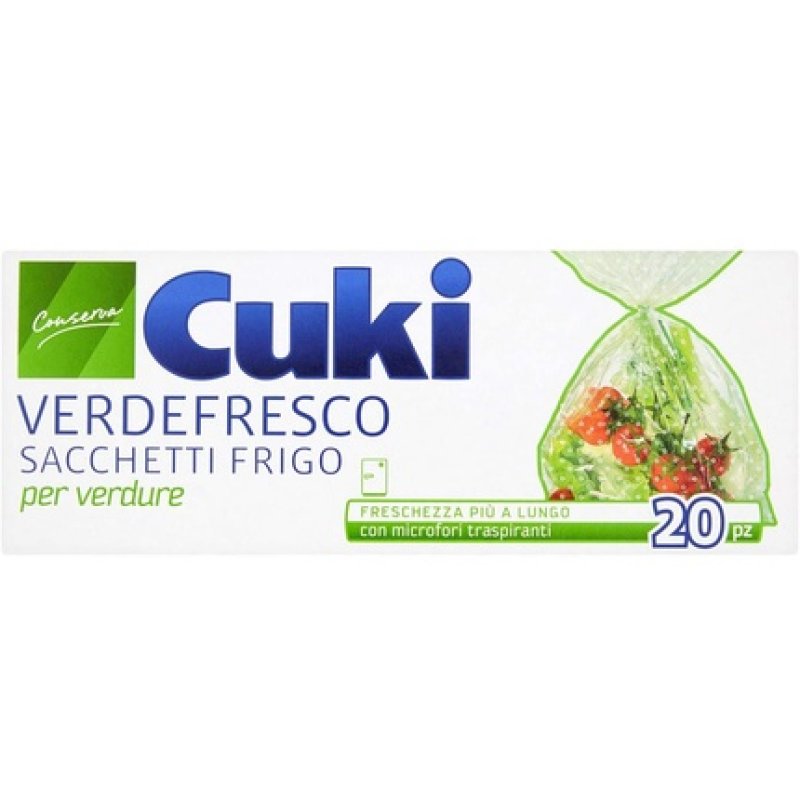 Cuki Green Cooling Bags For Vegetables, Pack Of 20 20 Unita Confezione Da 1