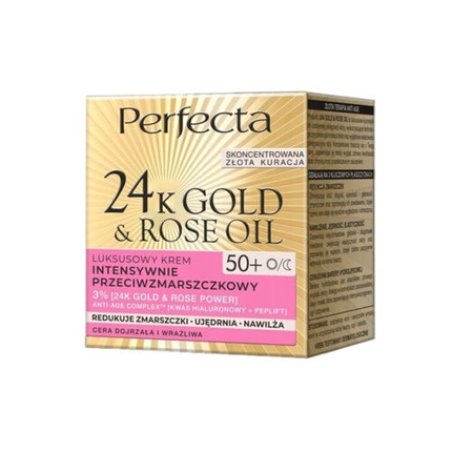 Perfecta Gold & Rose Luxurious Anti Wrinkle Cream for Day and Night 50 50ml