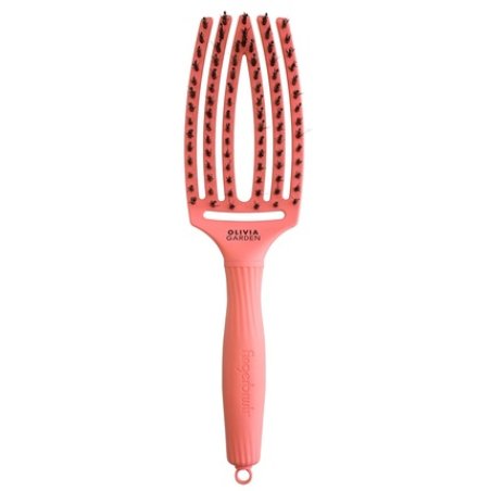 Olivia Garden Finger Brush Combo Medium Peach - Perfect For Hair Care