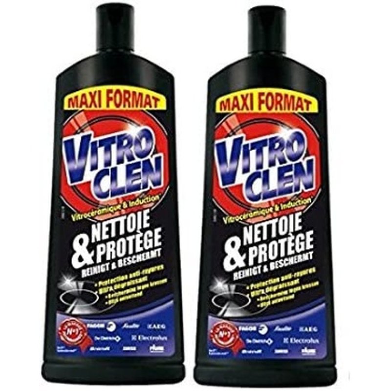 Vitroclen Glass Ceramic Cleaner Cream for Ceramic and Induction Cooktops 500ml