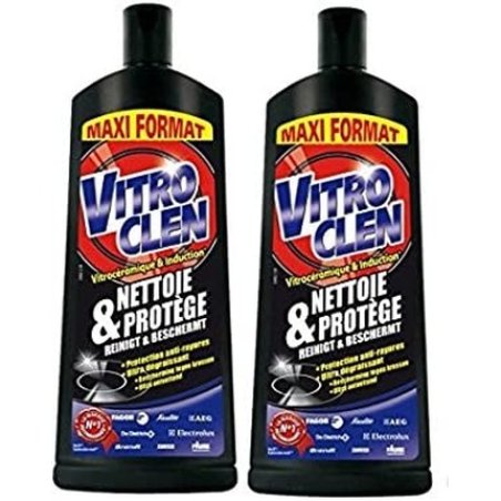 Vitroclen Glass Ceramic Cleaner Cream for Ceramic and Induction Cooktops 500ml