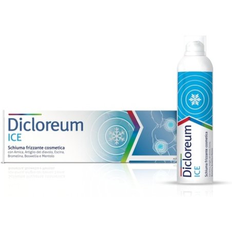 Dicloreum Ice Cosmetic Foam for Treating Bruises, Muscle Fatigue, and Minor Trauma with Arnica, Devil's Claw, Horse
