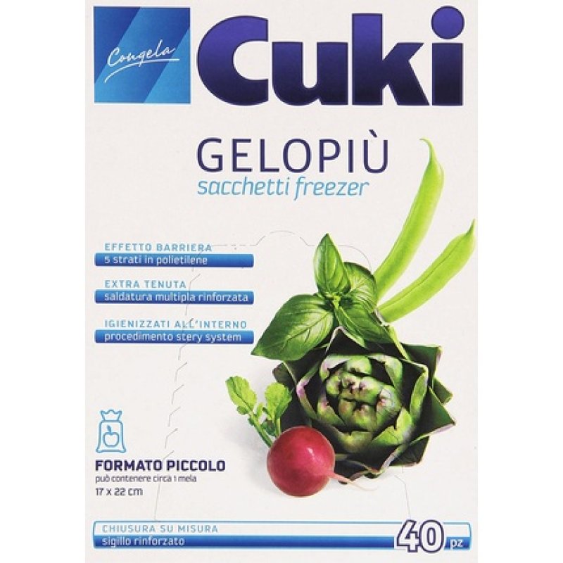 Cuki Gelopiu 'Bags Freezer, 17 X 22 Cm 40 Pieces