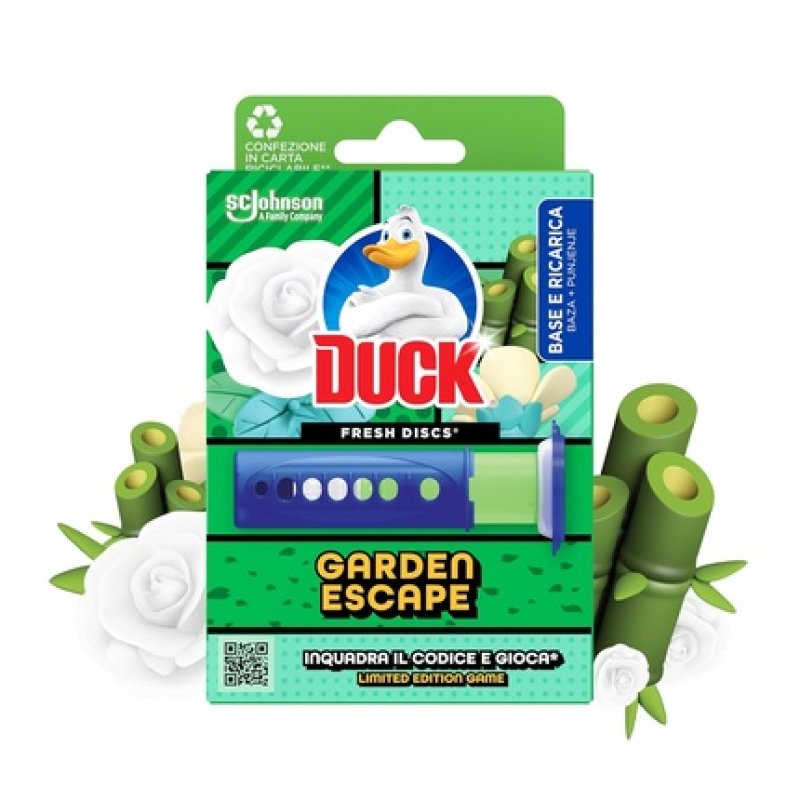 Duck Fresh Discs WC Cleaning Gel Discs Rose & Lotus Scent