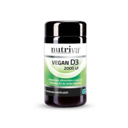 Giuriati Group Nutriva Vegan Vitamin D3 60 Tablets 2000 Iu