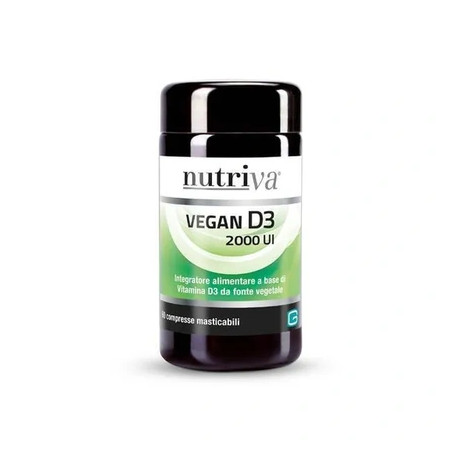 Giuriati Group Nutriva Vegan Vitamin D3 60 Tablets 2000 Iu