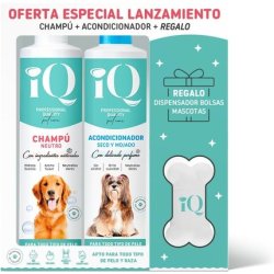 iQ Pet Care Neutral Shampoo Detangling Conditioner for Pets Complete Care for All Hair Types and Breeds of Cats and