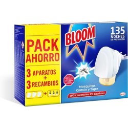 Bloom Electric Liquid Against Mosquitoes And Tigers, 3 Devices 3 Spare Parts