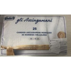 Tenderly Set Of 24 Disposable Napkins 25 Pieces 58 X 38 Cm [Total 600