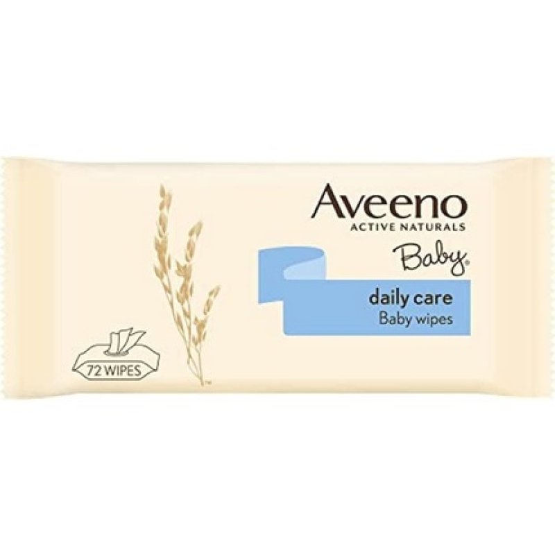 Aveeno Baby Daily Care Wipes with Oats and Aloe Extract 72 Wipes