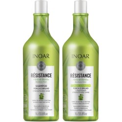 Inoar Resistance Bambu Shampoo and Conditioner Hair Repair Kit 1L