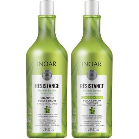 Inoar Resistance Bambu Shampoo and Conditioner Hair Repair Kit 1L