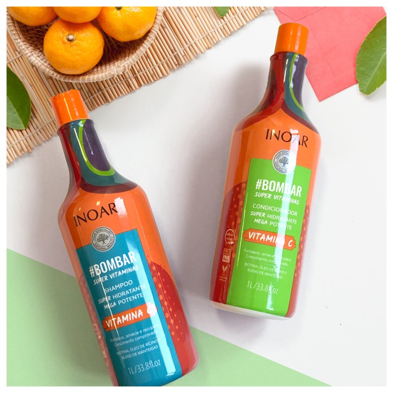 Inoar Bombar Shampoo and Conditioner Kit 1000ml