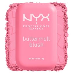NYX PROFESSIONAL MAKEUP Buttermelt Powder Blush Fade and Transfer-Resistant Blush Vegan Formula Butta Together 02 0.17