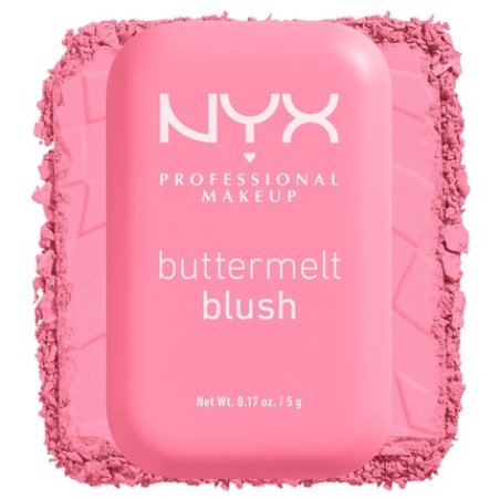 NYX PROFESSIONAL MAKEUP Buttermelt Powder Blush Fade and Transfer-Resistant Blush Vegan Formula Butta Together 02 0.17