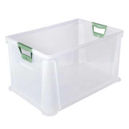 keeeper Boîte de rangement "luis", 64 L, gris translucide