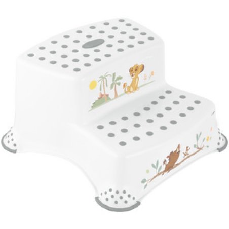 keeeper kids Marchepied "igor lion king", 2 niveaux, blanc