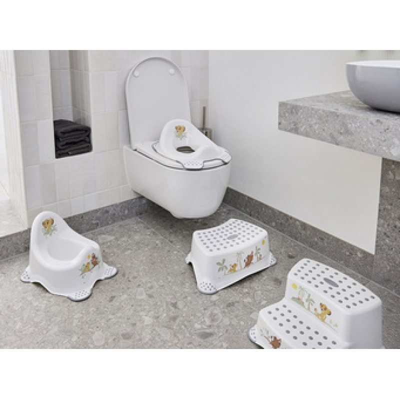 keeeper kids Marchepied "igor lion king", 2 niveaux, blanc