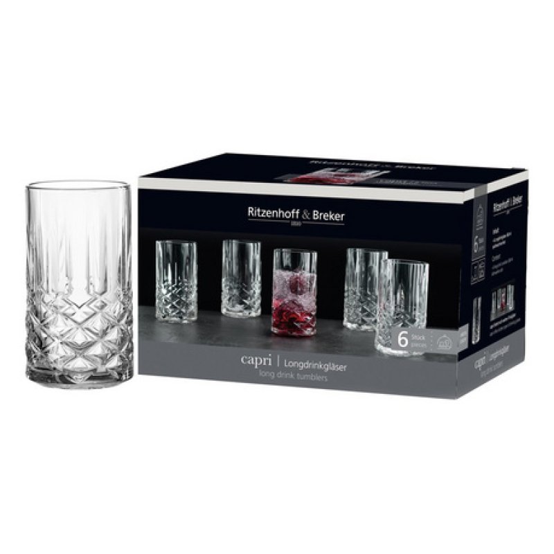 Ritzenhoff & Breker Verre à long drink CAPRI, 0,36 l