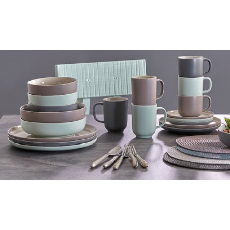 Ritzenhoff & Breker Service de table JASPER, 8 pièces, gris