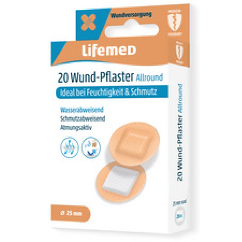 Lifemed Pansement "Allround", rond, ton chair